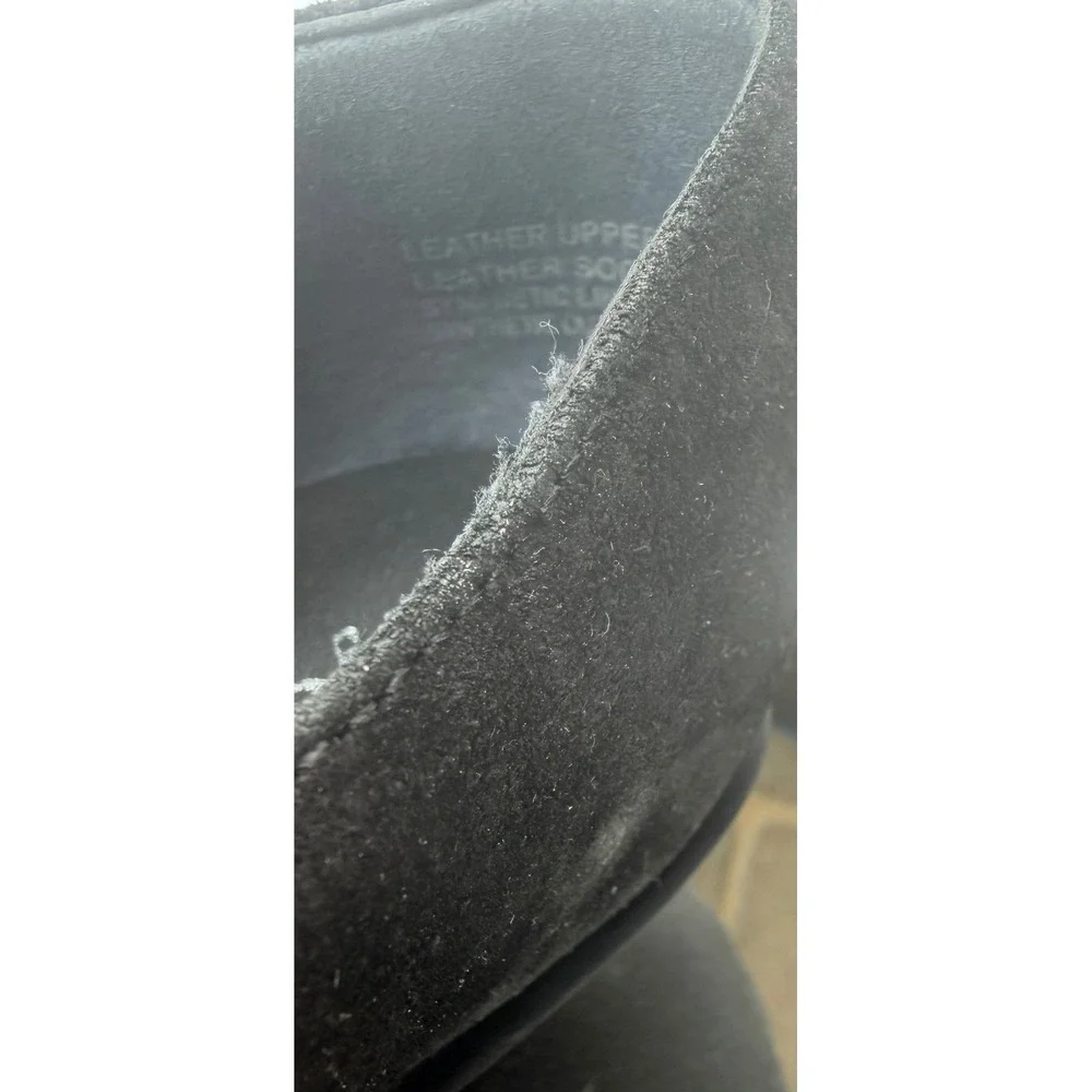 Seychelles Black Suede Low Top‎ Pointed Toe Block Heel Ankle Bootie Boots Sz 6.5